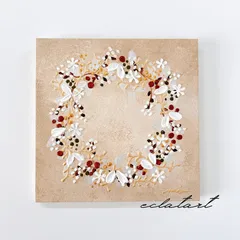 SALE❗️アート No.498 テクスチャーアート 抽象画  インテリア小物 立体アート 原画 アート 絵画 現代アート アートパネル ギフト プレゼント 背景ボード 祝い ホテルライク ゴールド 風景画 花 モダンアート リース クリスマスツリー ツリー