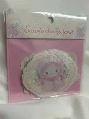 サンリオ ホワイト フリル ステッカー