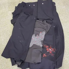 まとめ売り　喪服　着物３点　黒羽織　３点　リメイク用