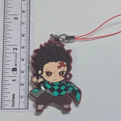 鬼滅の刃 竈門 炭治郎 ラバー キャラクター キーチェーン キーホルダー チャーム ストラップ