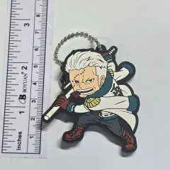 ONE PIECE スモーカー ラバーマスコット キャラクター キーチェーン キーホルダー チャーム ストラップ