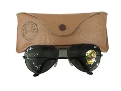 レイバン RAY BAN B&L ボシュロム アビエーター クラシック ラージメタル USA製 L2823 ティアドロップ サングラス ブラック 58 14 ☆AA★