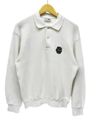 LACOSTE (ラコステ) 長袖 ニット ポロシャツ ロゴワッペン 4 ホワイト メンズ/028