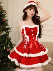 サンタ コスプレ サンタコス 衣装 セクシー サンタ帽子 サンタクロース ワンピース 大人 レディース コスチューム 衣装 仮装 クリスマス コ