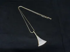 ■美品■ pierre cardin ピエールカルダン ネックレス ペンダント アクセサリー メンズ レディース ゴールド系×シルバー系 DH5454