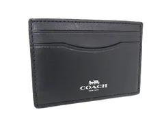 ■新品同様■ COACH コーチ F27037 虹 レザー パスケース カードケース カード入れ 定期入れ レディース ブラック系 DI3153