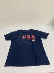 送料無料★NIKE DRI-FIT ナイキ★半袖Tシャツ　トップス★メンズ　Lサイズ★ネイビー　#71006sj111