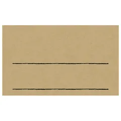 特価商品 ササガワ 店舗用品 タカ印 手書きPOP用カードセット 名刺サイズ クラフト 50枚 16-1753