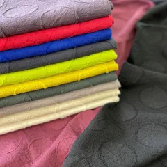 k1615 長50cm リネン 生地 ドット柄 布 綿麻 水玉 大きな〇柄 洋服 おしゃれ ワンピース はぎれ ハギレ 手芸材料 ハンドメイド 洋裁 生地屋 kijiya