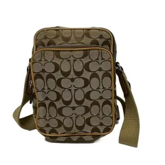 COACH(コーチ) ショルダーバッグ シグネチャーインターナショナルショルダーバッグ 4270 カーキ 斜めがけ レザー