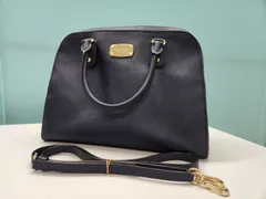 美品　マイケルコース　ネイビー　2WAY　ショルダーバッグ