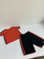送料無料★adidas climalite アディダス★半袖Tシャツ　ハーフパンツ　上下セット セットアップ★キッズ　140 子供　#71023sj78