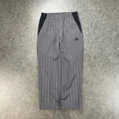 00s 2000's archive adidas Track Pants Straight アーカイブ アディダス トラックパンツ ストレート ストライプ y2k パフォーマンスロゴ グレー/ブラック 平成 L