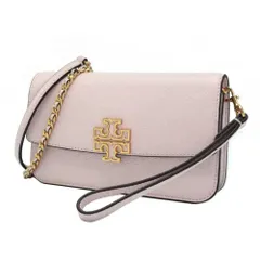 【新品】トリーバーチ 141012 0425 650 バッグ 財布 ショルダーバッグ TORY BURCH BRITTEN レザー ダブルTメタルロゴ チェーン ウォレット リストレット付き 2WAY 斜め掛け アウトレット レディース