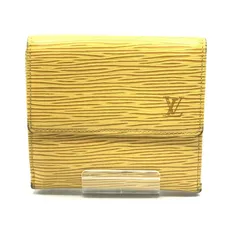 【中古】LOUIS VUITTON ポルトモネ ビエ カルトクレディ M63489 イエロー　ルイヴィトン[17]