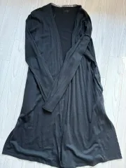 THE NORTH FACE ザノースフェイス ブラック ロングカーディガン 90