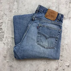 Levi's　リーバイス　505　デニムパンツ　ボトムス　縦落ち　古着　インディゴブルー　青色　W34 L32