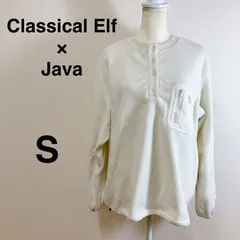 Classical Elf クラシカルエルフ Javaジャバコラボ コーデが一気にサマ見え 胸ポケット✕キルト ヘンリーフリース プルオーバー フリーストップス カジュアル 大人カジュアル 秋冬コーデ リラックスコーデ レディーストップス S