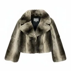 毛皮　レッキスラビット　リアルファー　コート　グレー 毛皮 レッキスラビット リアルファー コート グレー