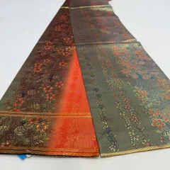 引き振袖用帯 本振袖用帯  裾引き 大振袖 全通 455cm 花嫁衣装 舞台衣装 中古 リサイクル 結婚式 婚礼 4885のサムネイル