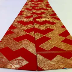 引き振袖用帯 本振袖用帯  裾引き 大振袖 全通 455cm 花嫁衣装 舞台衣装 中古 リサイクル 結婚式 婚礼 4895のサムネイル
