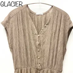 【GLACIER】ティアードワンピース　ブラウン　M
