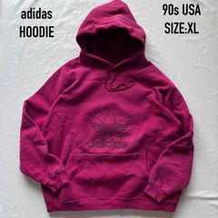 90s adidasトレフォイルフロッキーパーカーy2kグランジ平成ギャル