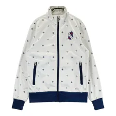 サイズ：M FILA GOLF フィラゴルフ  裏フリース 長袖ジャケット 総柄 ホワイト系 [240101415115] ゴルフウェア メンズ ストスト