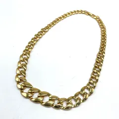 美品<!-利用不可文字-!>ネックレス ペンダント アクセサリー 喜平 チェーン ステンレス ゴールド 金