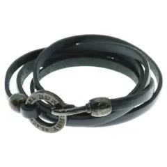 バーバリー ブラックレーベル SV925 レザーブレスレット 箱付き ブラック 2025年最新】BURBERRY BLACK LABEL メンズ ブレスレットの人気アイテム