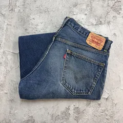 00s　Levi's　リーバイス505　デニムパンツ　縦落ち　古着　インディゴブルー　青色　W36 L27