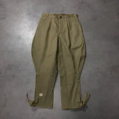 HQ099◇イタリア軍： 80's デッドストック パラシュートパンツ ◇46◇ ベージュ系　ジョッパーズ イタリアンミリタリー