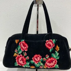 5782　FEILER フェイラー　シュニール織り ブラック　黒　バラ　花柄　シンプル