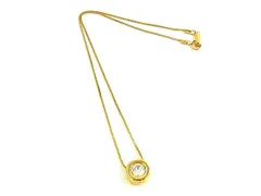 ■美品■ SWAROVSKI スワロフスキー クリスタル ネックレス ペンダント アクセサリー レディース メンズ ゴールド系 DK8095