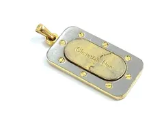 ChristianDior ディオール ヴィンテージ トップのみ ネックレストップ ペンダントトップ アクセサリー シルバー系×ゴールド系 DK8433