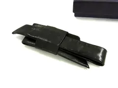 PRADA プラダ レザー ヘアクリップ 髪留め ヘアアクセサリー レディース ブラック系 DK7597