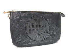 TORY BURCH トリーバーチ レザー ポーチ マルチケース 小物入れ レディース ブラック系 DK7611