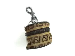 希少✨FENDI フェンディ アクセサリーポーチ バニティ ズッカ柄 キャンバス FENDI フェンディ ズッカ バニティポーチ
