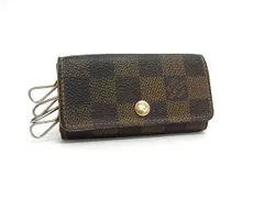 LOUIS VUITTON ルイヴィトン N62631 ダミエ ミュルティクレ4 4連 キーケース 鍵入れ レディース メンズ ブラウン系 DK7781