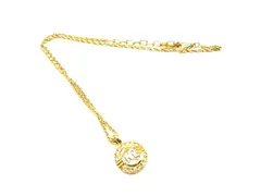 ■美品■ NINA RICCI ニナリッチ ヴィンテージ ラインストーン ネックレス ペンダント アクセサリー ゴールド系×シルバー系 DK5248