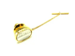 ■美品■ ChristianDior ディオール ネクタイピン タイタック アクセサリー 紳士 ビジネス メンズ ゴールド系×シルバー系 DK5255