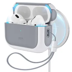 新品 ESR AirPods Pro2 ケース MagSafe対応 AirPods Pro 第2世代/第1世代 （2023/2022/2019）専用 HaloLock搭載（USB-C/Lightningケーブル対応）、耐衝撃、ハイブリッド落下保護、磁気付き蓋、
