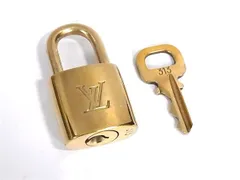 ■美品■ LOUIS VUITTON ルイヴィトン カデナ 南京錠 パドロック 313 鍵 キー ゴールド系 DK0947