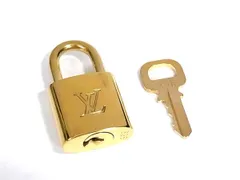 ■美品■ LOUIS VUITTON ルイヴィトン カデナ 南京錠 パドロック 326 鍵 キー ゴールド系 DK0972