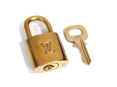 ■美品■ LOUIS VUITTON ルイヴィトン カデナ 南京錠 パドロック 320 鍵 キー ゴールド系 DK0981