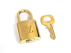 ■美品■ LOUIS VUITTON ルイヴィトン カデナ 南京錠 パドロック 316 鍵 キー ゴールド系 DK0985