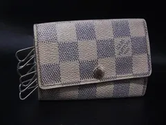 LOUIS VUITTON ルイヴィトン N61745 ダミエアズール ミュルティクレ6 6連 キーケース 鍵入れ アイボリー系 DJ4844