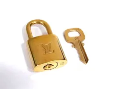 ■美品■ LOUIS VUITTON ルイヴィトン カデナ 南京錠 パドロック 314 鍵 キー ゴールド系 DK0089