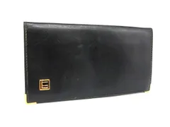 ■美品■ dunhill ダンヒル レザー 二つ折り 長財布 ウォレット 札入れ メンズ ブラック系 DJ4093
