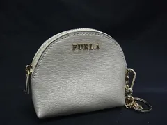 ■美品■ FURLA フルラ レザー 財布 ウォレット 小銭入れ ポーチ 小物入れ マルチケース シャンパンゴールド系 DH8006